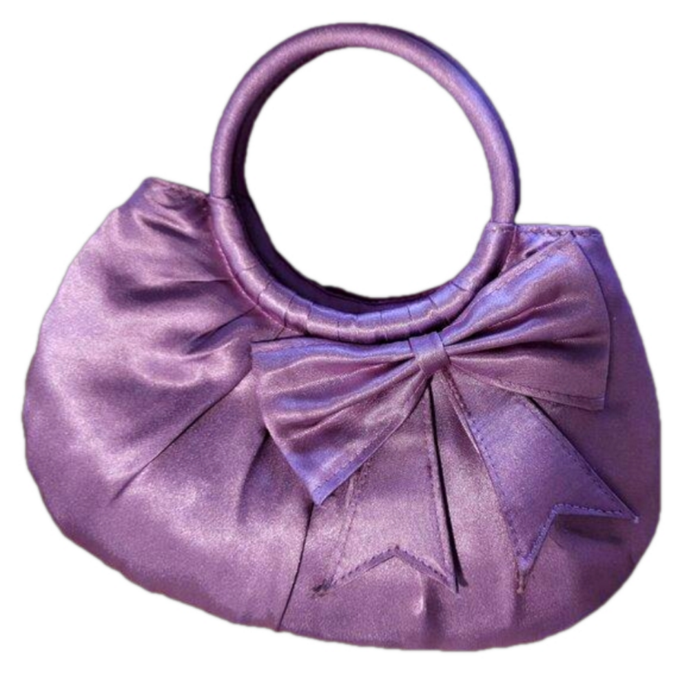 Mauve evening bag, hand convertible to crossbody, NWOT
